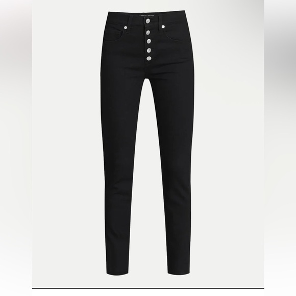VERONICA BEARD Jeans Debbie Coated High Rise Skinny black crop high rise 25 / 0 - Picture 16 of 16